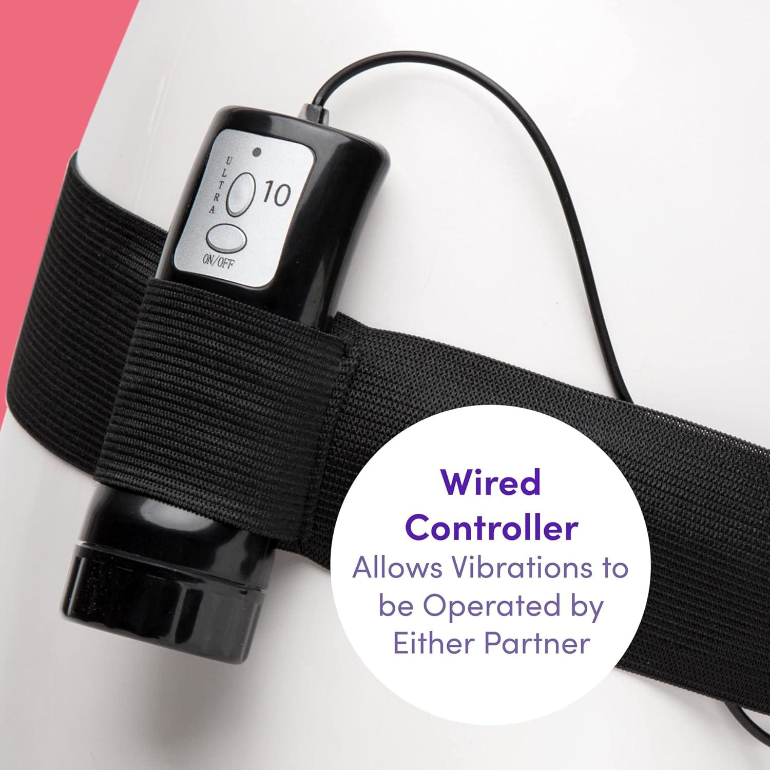 imageLovehoney Perfect Partner Vibrating Strap On Dildo 6 Inch Realistic Strap On for Pegging Thick Elastic Waistband Holds Wired Remote Control 3 Speeds amp 7 Vibration Patterns BlackBlack