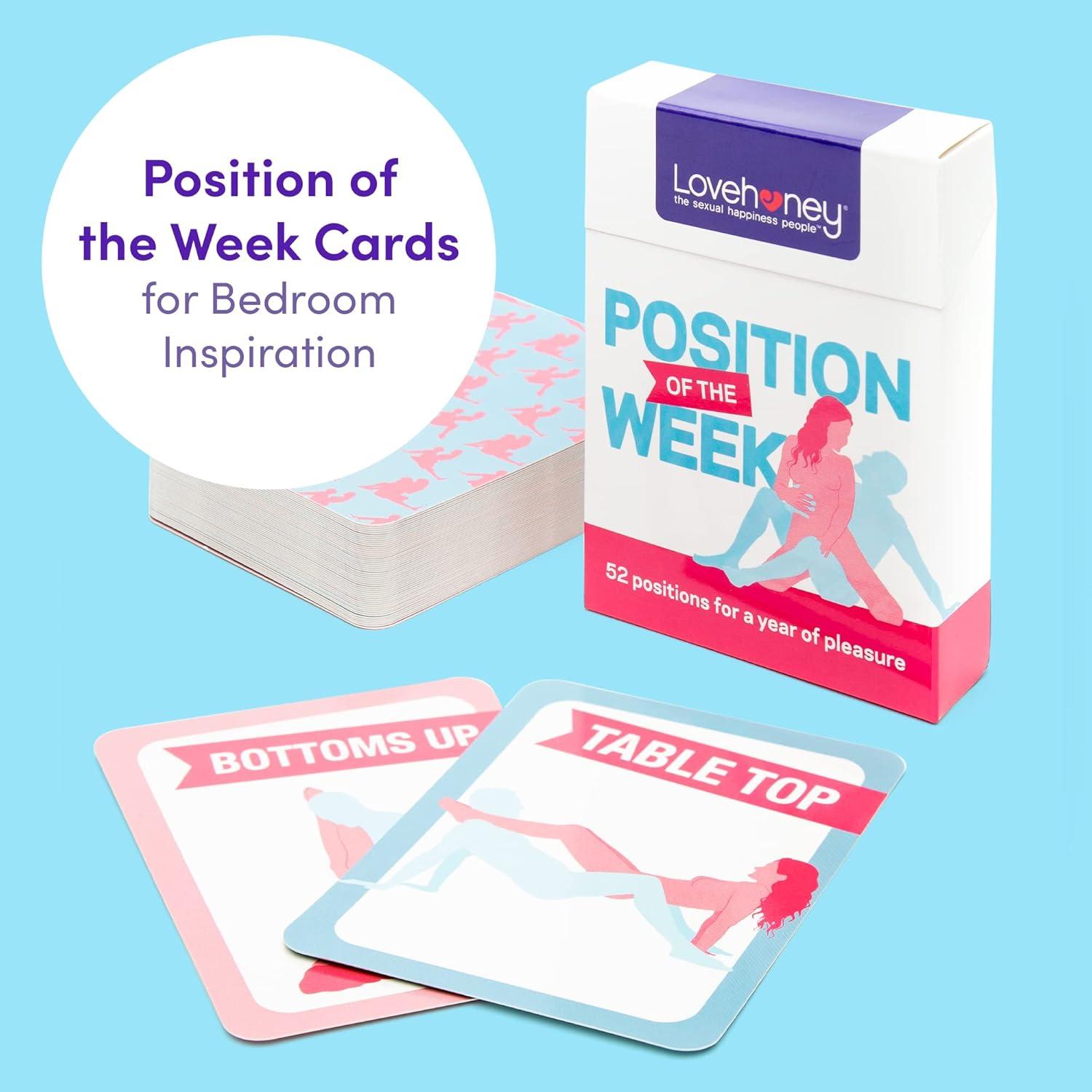 imageLovehoney 52 Position of The Week Cards with Instructions for Adults Small amp Discreet