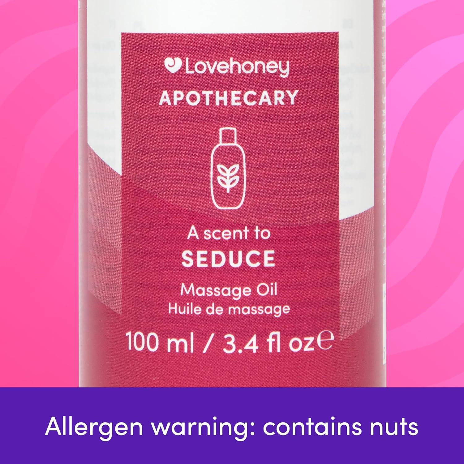 imageLovehoney Apothecary Seduce Massage Oil 100ml Sensual Massage Gel for Couples Relaxing Body Massage Oil with Vanilla Jasmine amp Amber Notes Vegan FriendlySeduce