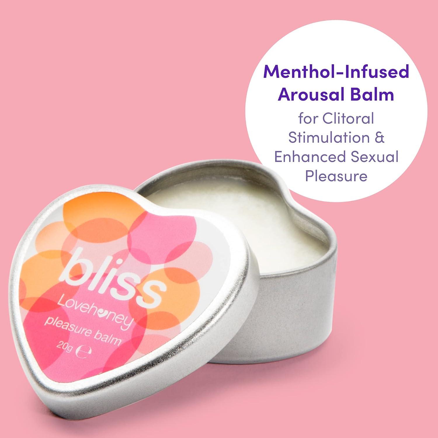 imageLovehoney Bliss Balm Menthol Balm to Heighten Sensitivity Infused with Peppermint and Essential Oils for Women Men and Couples Travel Size 20g