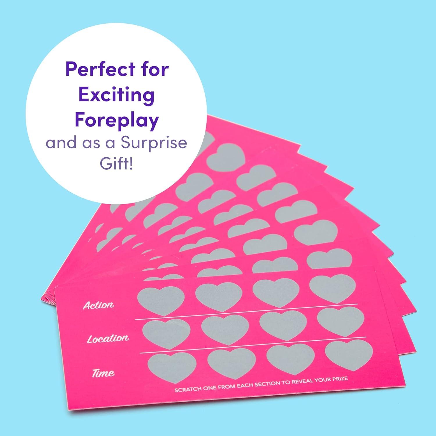 imageLovehoney Multicolored Oh Lucky Scratch Cards for Her Fun Games for Couples Pack of 10