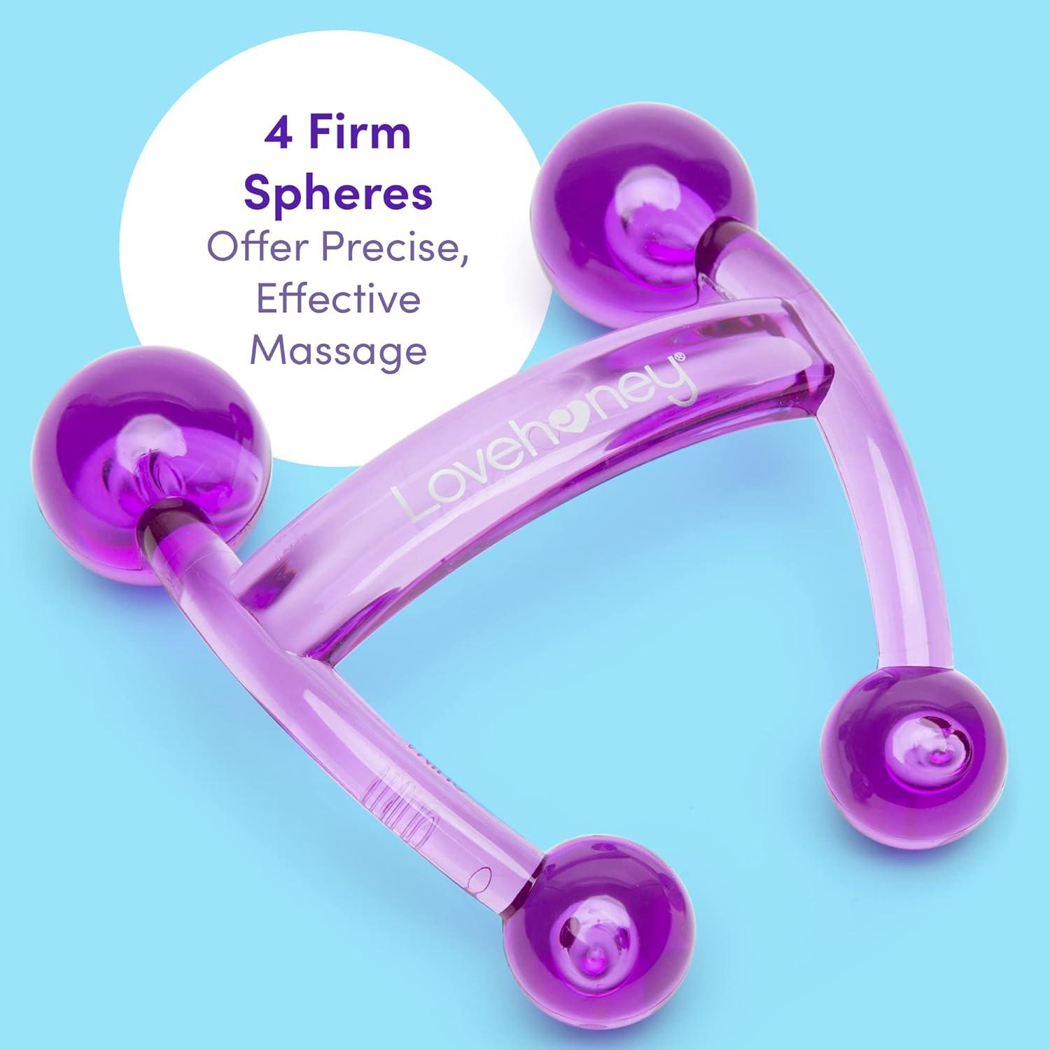 imageLovehoney Oh Body Massager Handheld Tool Massage Tool for Back Neck amp Shoulders Easy Grip Smooth Ergonomic Handle RedPurple