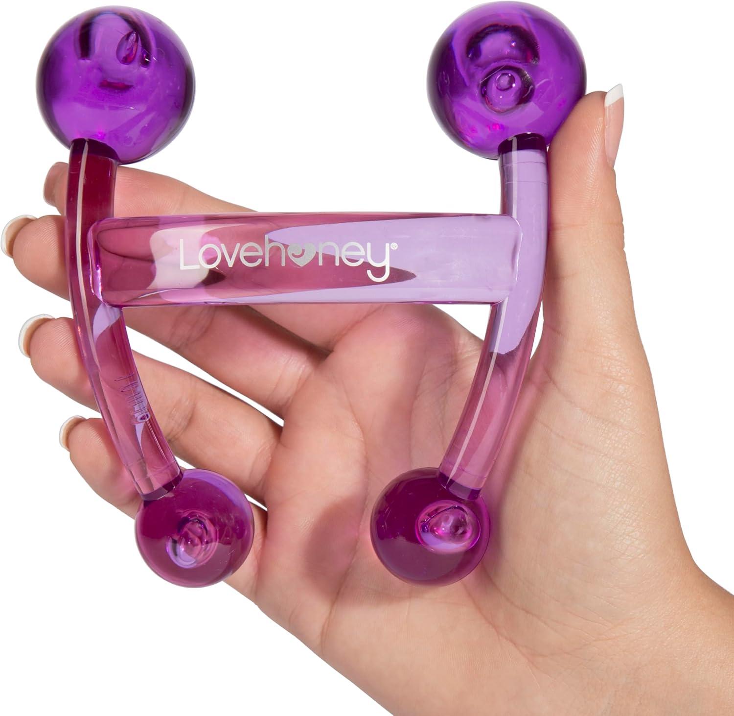 imageLovehoney Oh Body Massager Handheld Tool Massage Tool for Back Neck amp Shoulders Easy Grip Smooth Ergonomic Handle RedPurple