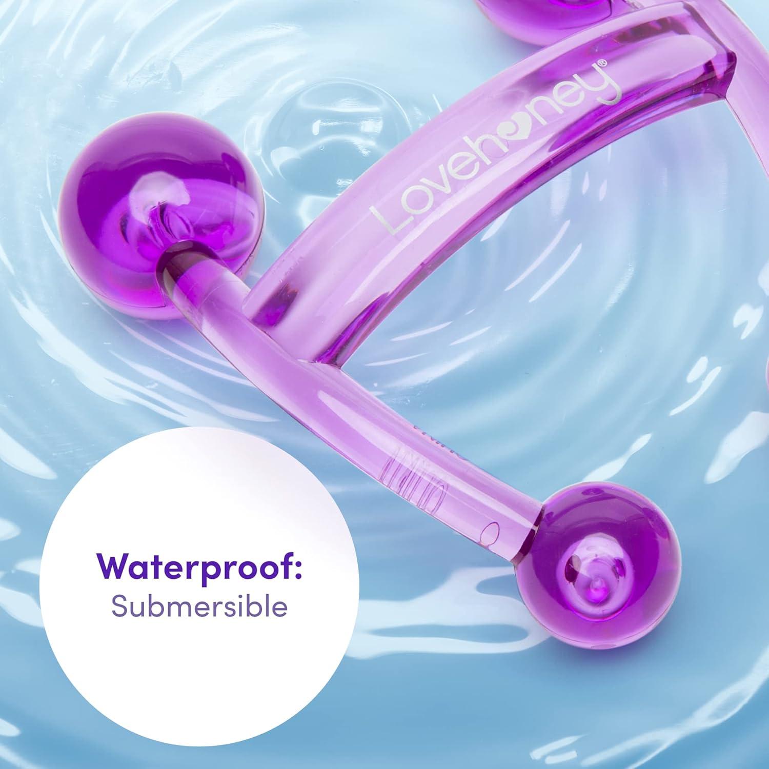 imageLovehoney Oh Body Massager Handheld Tool Massage Tool for Back Neck amp Shoulders Easy Grip Smooth Ergonomic Handle RedPurple