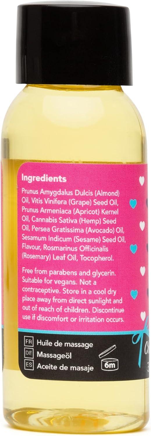 imageLovehoney Strawberry Massage Oil Infused with Essential Oils Vegetarian Friendly 1ozCherry