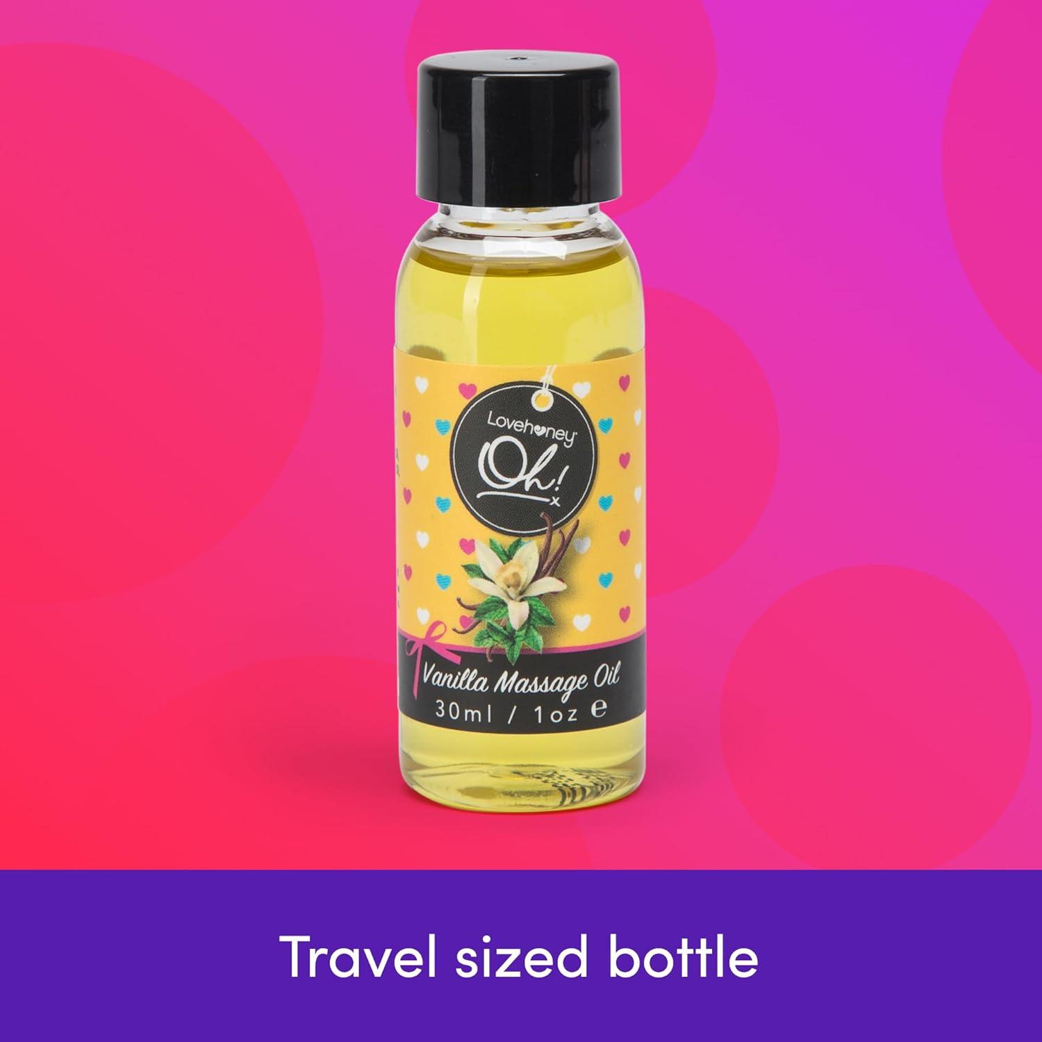 imageLovehoney Strawberry Massage Oil Infused with Essential Oils Vegetarian Friendly 1ozVanilla
