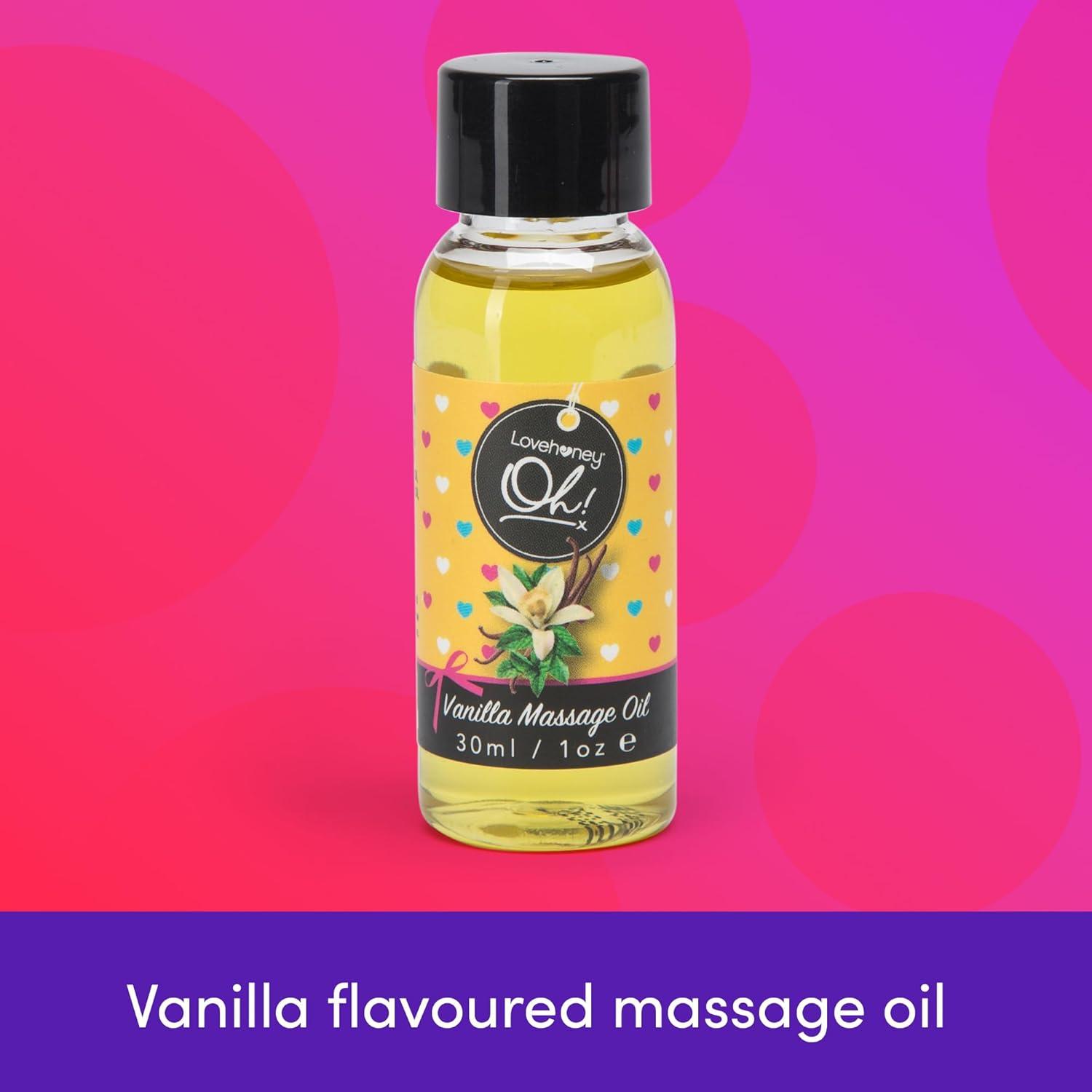 imageLovehoney Strawberry Massage Oil Infused with Essential Oils Vegetarian Friendly 1ozVanilla