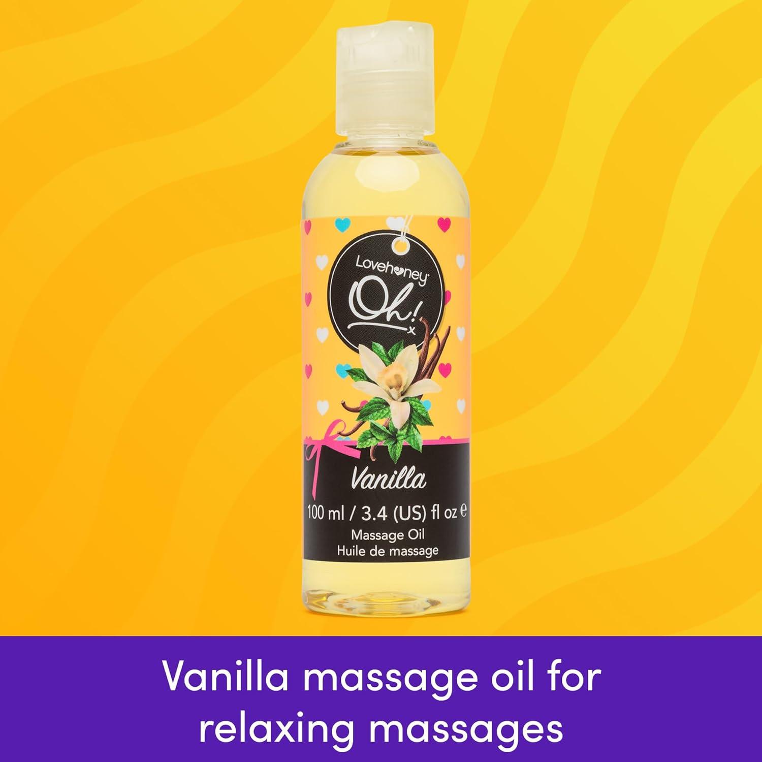 imageLovehoney Strawberry Massage Oil Infused with Essential Oils Vegetarian Friendly 1ozVanilla