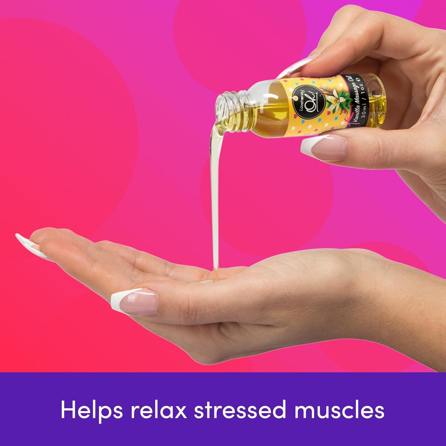 imageLovehoney Strawberry Massage Oil Infused with Essential Oils Vegetarian Friendly 1ozVanilla