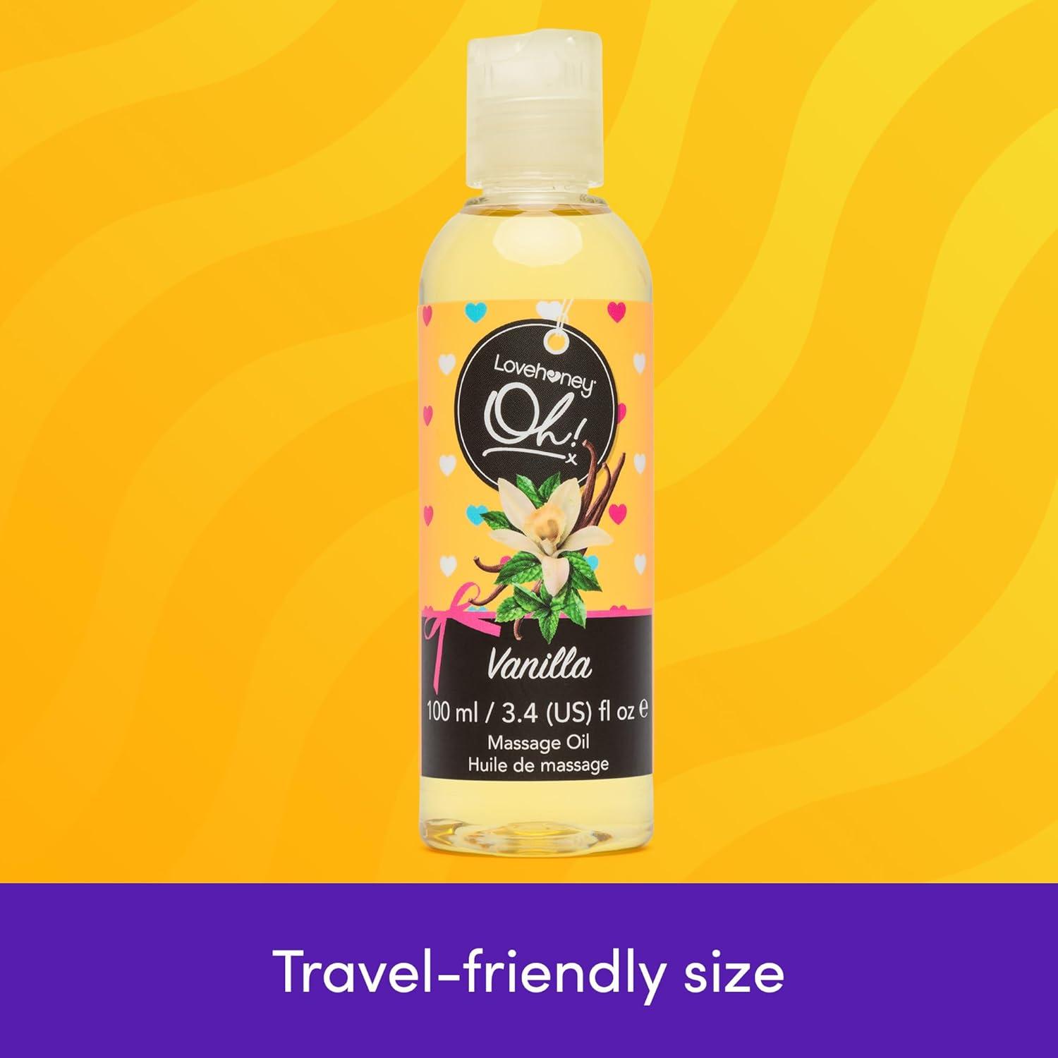 imageLovehoney Strawberry Massage Oil Infused with Essential Oils Vegetarian Friendly 1ozVanilla