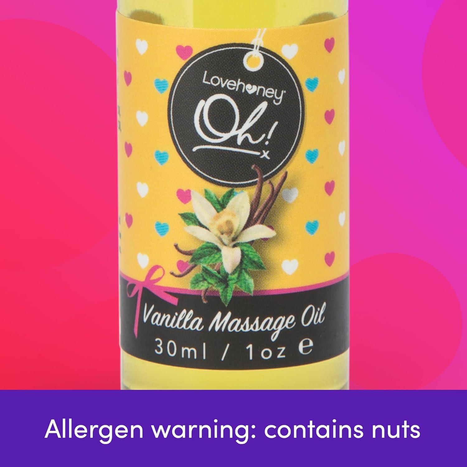 imageLovehoney Strawberry Massage Oil Infused with Essential Oils Vegetarian Friendly 1ozVanilla