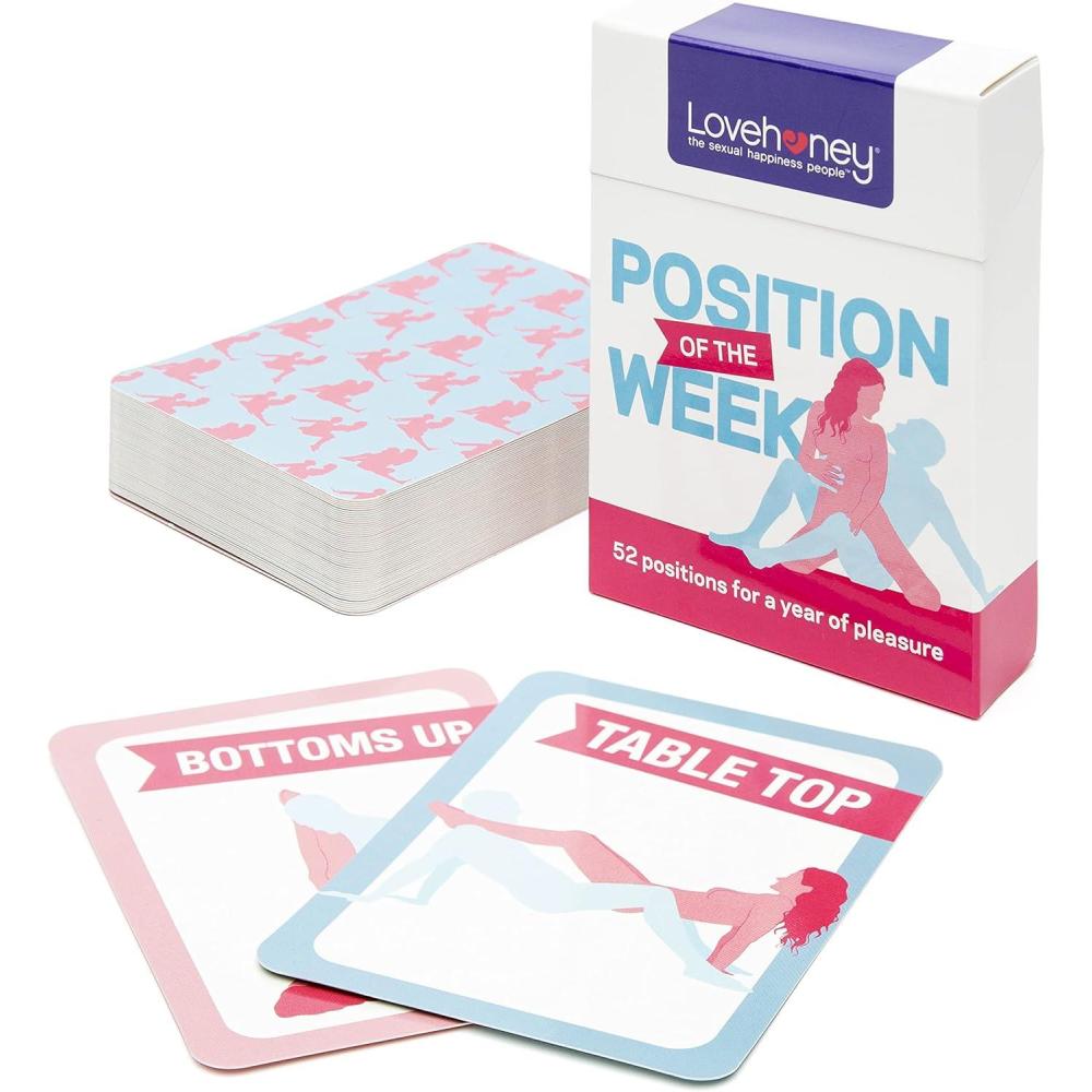 imageLovehoney 52 Position of The Week Cards with Instructions for Adults Small amp Discreet