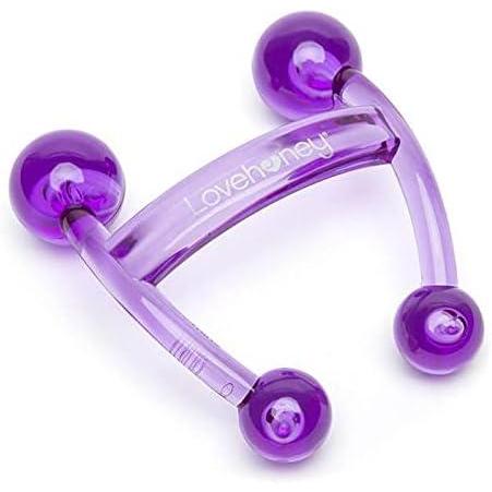 imageLovehoney Oh Body Massager Handheld Tool  Massage Tool for Back Neck amp Shoulders  Easy Grip Smooth Ergonomic Handle  RedPurple