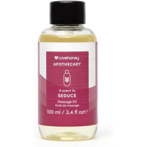 Lovehoney Apothecary Seduce Massage Oil 100ml – Sensual Massage Gel for Couples – Relaxing Body Massage Oil with Vanilla, Jasmine & Amber Notes – Vegan Friendly(Seduce)