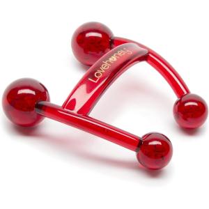 Lovehoney Oh! Body Massager Handheld Tool | Massage Tool for Back, Neck & Shoulders | Easy Grip Smooth Ergonomic Handle | Red(Red)