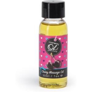 Lovehoney Strawberry Massage Oil – Infused with Essential Oils – Vegetarian Friendly – 1oz(Cherry)