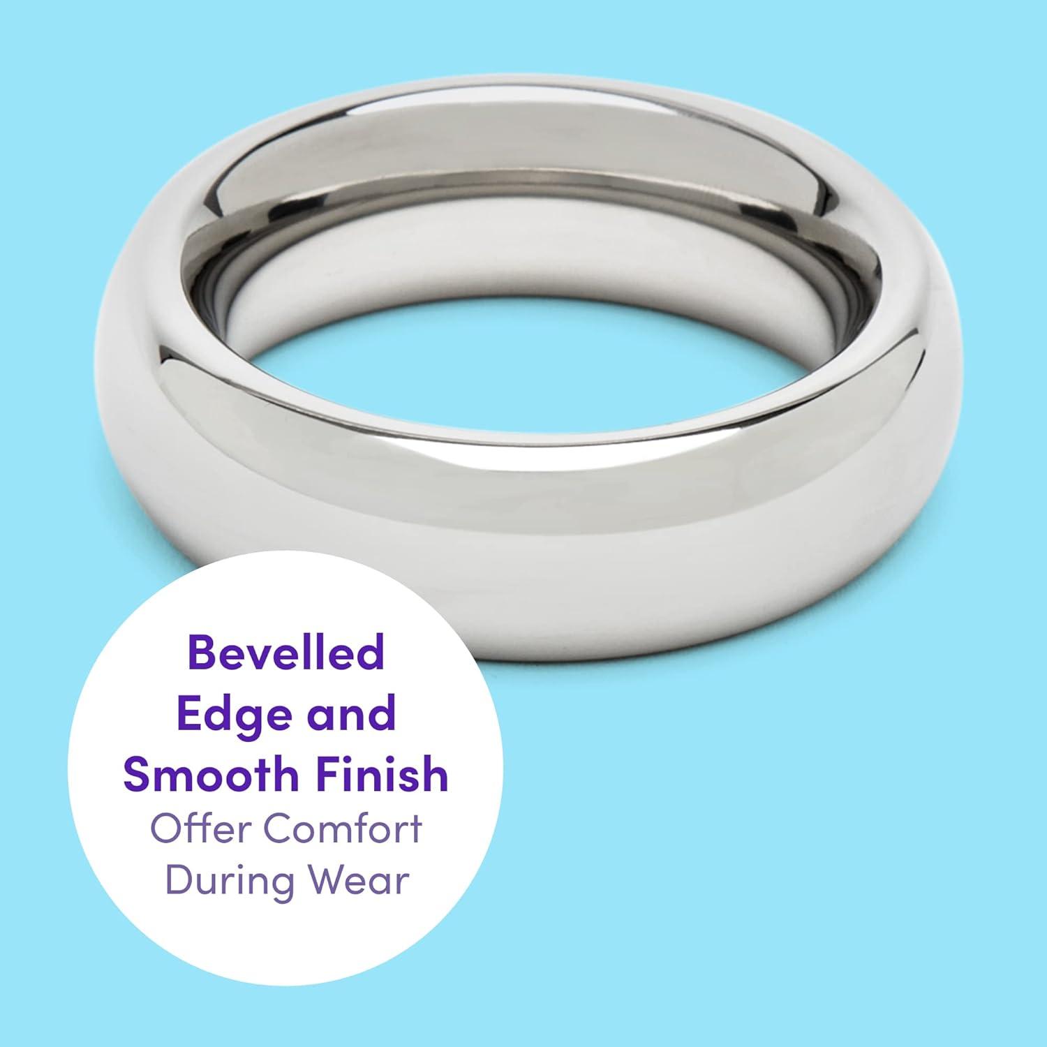 imageLovehoney Dominix Cock Ring Stainless Steel Penis Ring 175 Inch Doughnut Cock Enhancer Waterproof Silver175 Inch