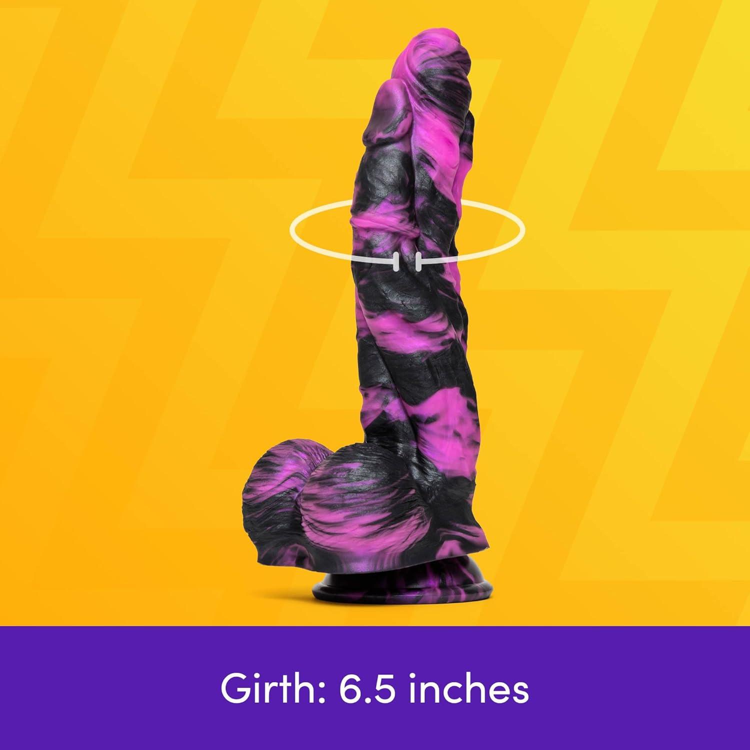 imageLovehoney Fantasy Monster Dildo Large 75 Inch Realistic Silicone Thick Anal Dildo with Suction Cup amp Balls Flexible Textured GSpot or Prostate Massager Adult Sex Toy for Men Women amp Couples