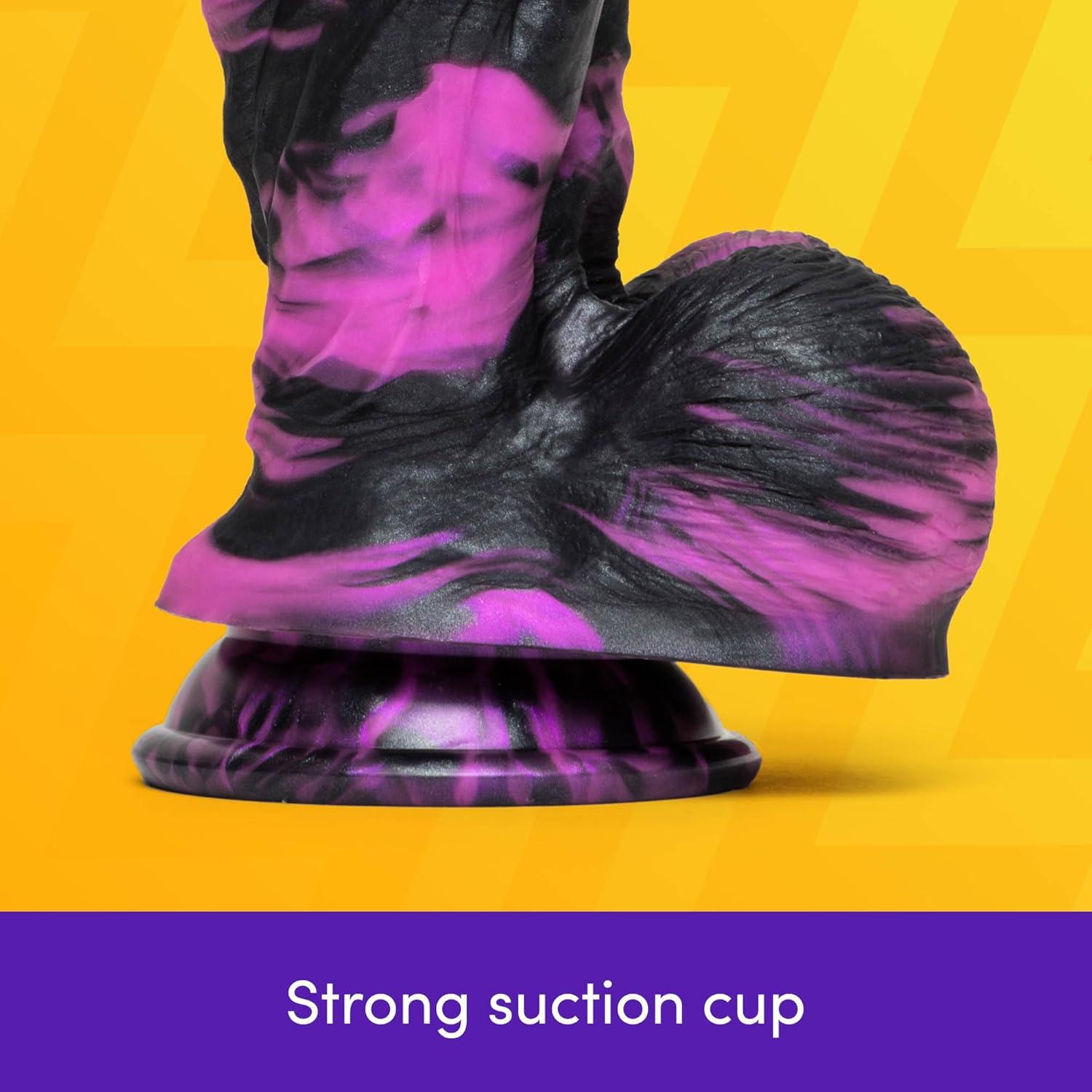 imageLovehoney Fantasy Monster Dildo Large 75 Inch Realistic Silicone Thick Anal Dildo with Suction Cup amp Balls Flexible Textured GSpot or Prostate Massager Adult Sex Toy for Men Women amp Couples