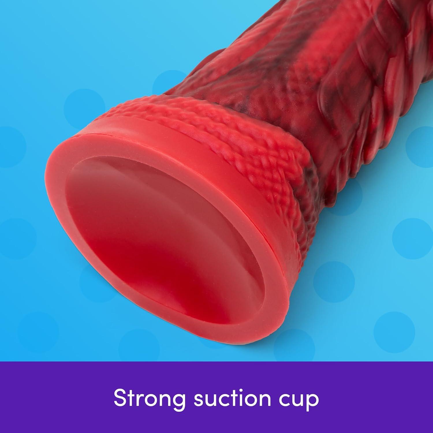 imageLovehoney Pleasure Quest Monster Dildo Thick Fantasy Fire Dragon Dildo with Strong Suction Cup 7 Inch Big Girthy Anal Toy for Women Men amp Couples Realistic G Spot Massager Adult Sex Toy
