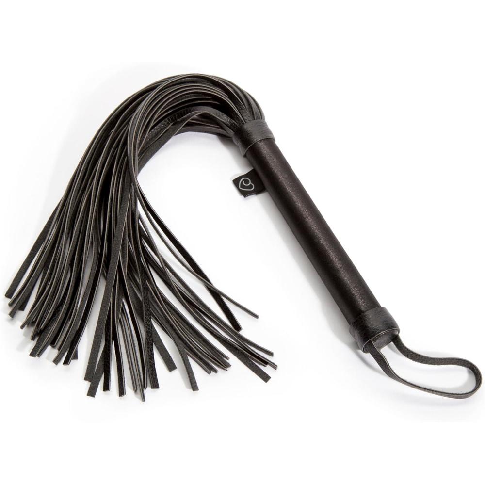 imageLovehoney Beginners Flogger 18 Inch BDSM Whip with Faux Leather Tails amp Satin Grip Soft Lightweight Flogger for Spanking Fetish Impact Play amp Roleplay Kinky Bondage Accessory for Couples