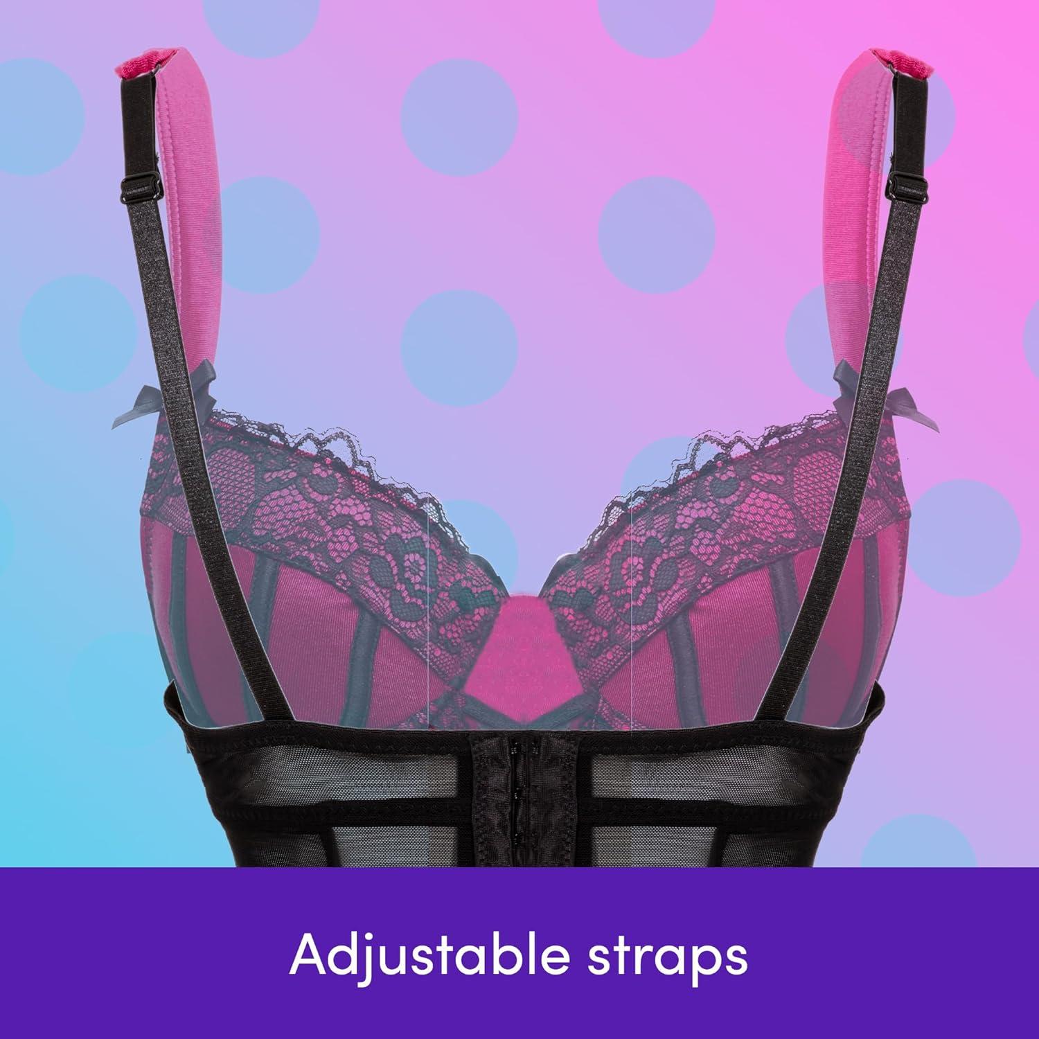 imageLovehoney Lingerie Boudoir Belle Satin Push Up Basque Set Regular to Plus Size 224 Underwired Cups amp Suspender StrapsCherry
