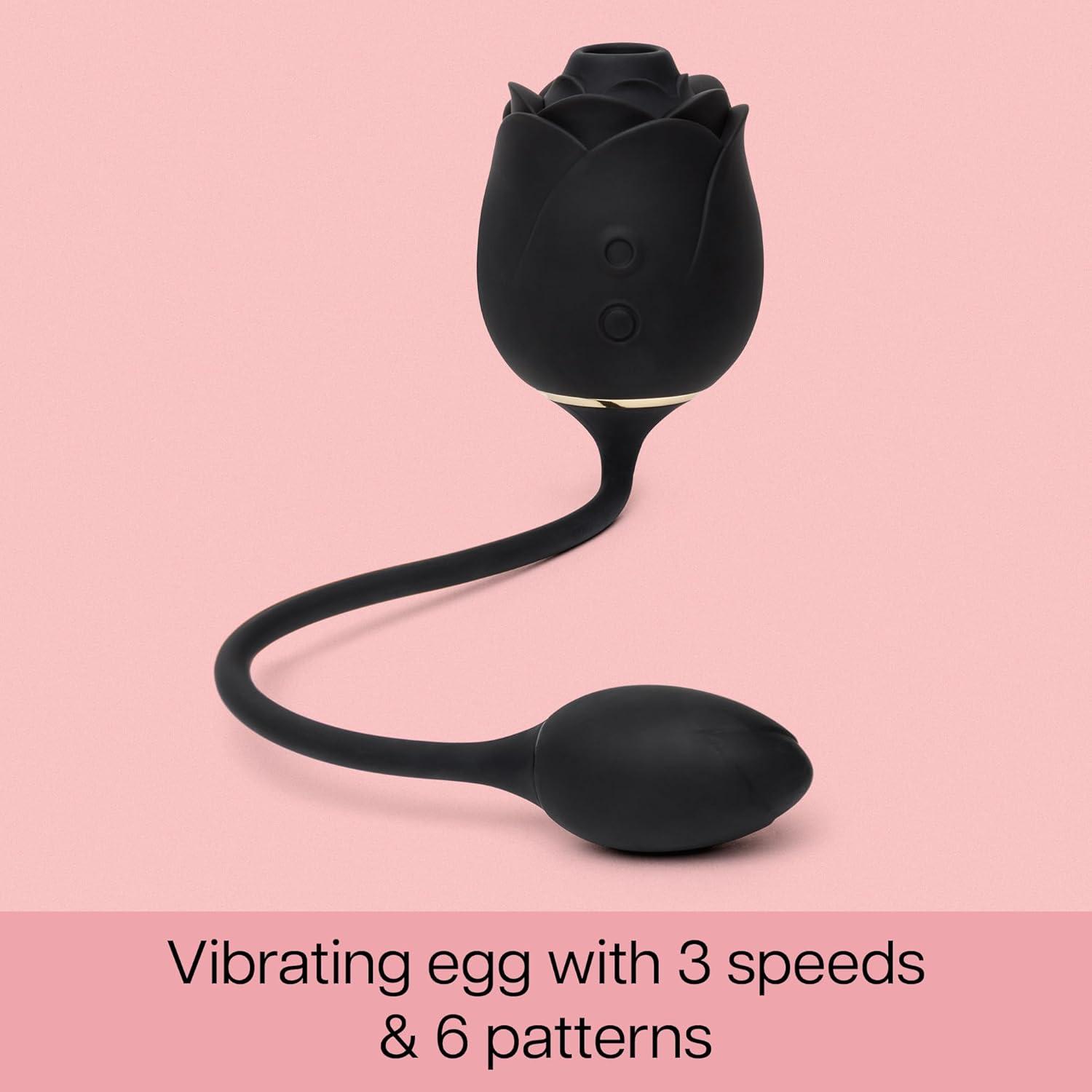 imageFifty Shades of Grey Blushing Rose Clit Sucker amp Egg Vibrator Suction Clitoris G Spot Vibrator for Woman Vibrating Anal Massager Adult Sex Toys for Couples Waterproof Rose Toy for Women