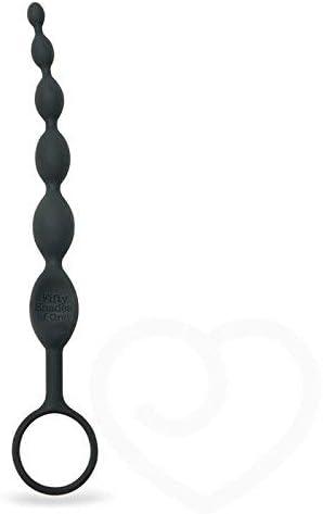imageFifty Shades of Grey Pleasure Intensified Black Silicone Anal Beads Graduated Size 75 inch