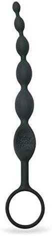 imageFifty Shades of Grey Pleasure Intensified Black Silicone Anal Beads Graduated Size 75 inch
