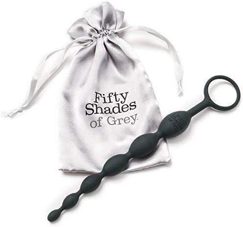 imageFifty Shades of Grey Pleasure Intensified Black Silicone Anal Beads Graduated Size 75 inch
