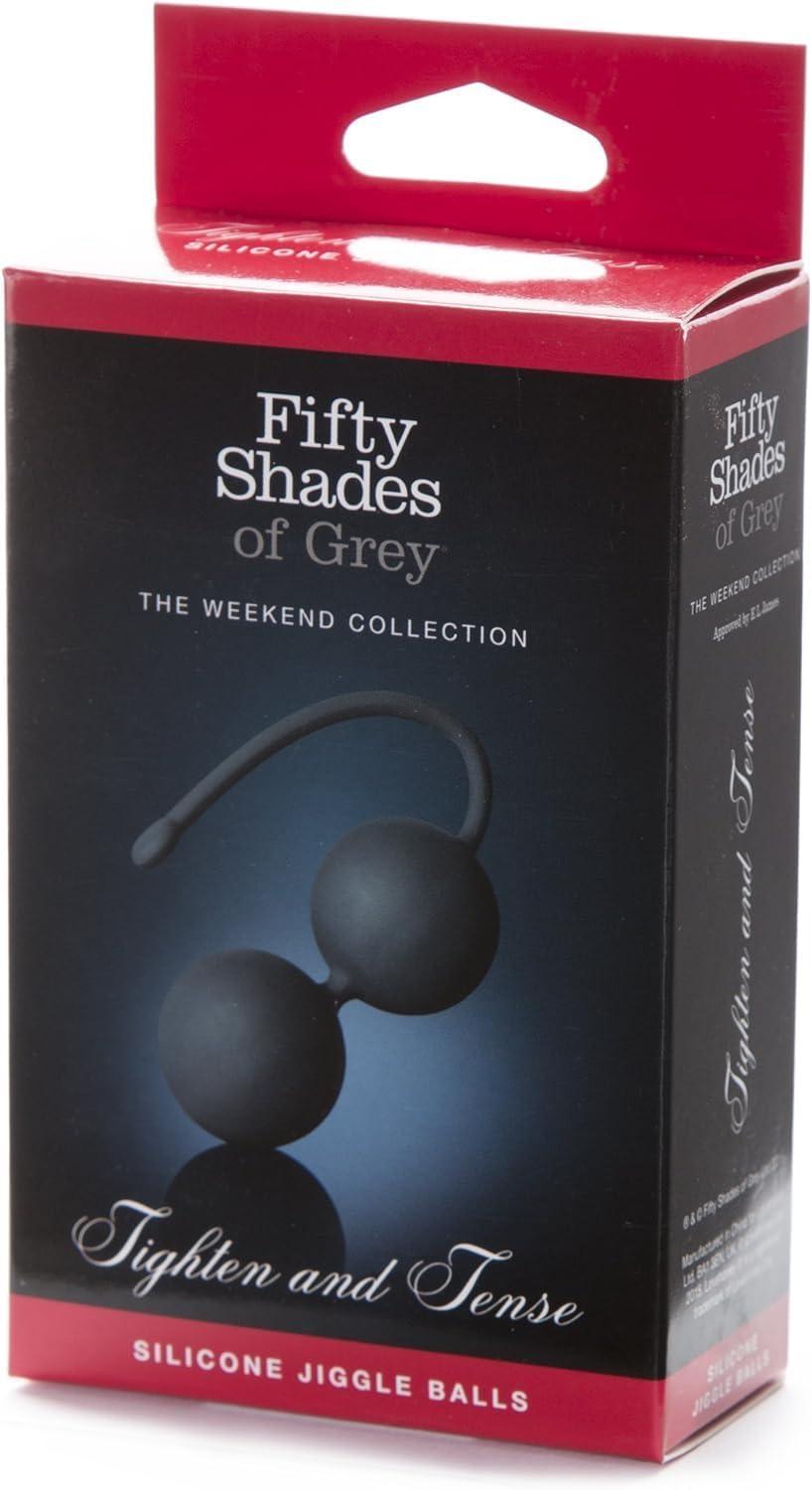 imageFifty Shades of Grey Tighten and Tense Black Silicone Jiggle Balls for Kegel Toning 70g
