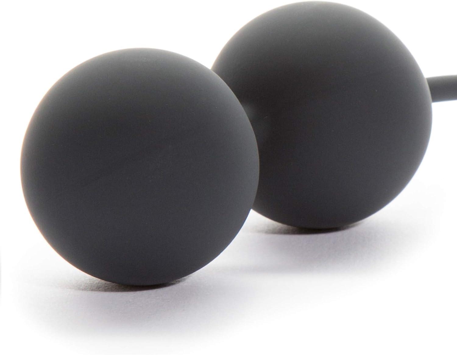 imageFifty Shades of Grey Tighten and Tense Black Silicone Jiggle Balls for Kegel Toning 70g