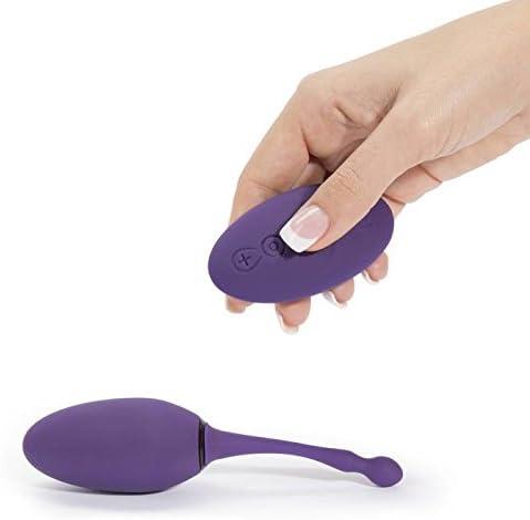 imageLovehoney Desire Vibrating Egg 4 Inch Silicone Bullet Vibrator with Remote Control 12 Speed amp 8 Mode Vibrator for Women Waterproof Purple