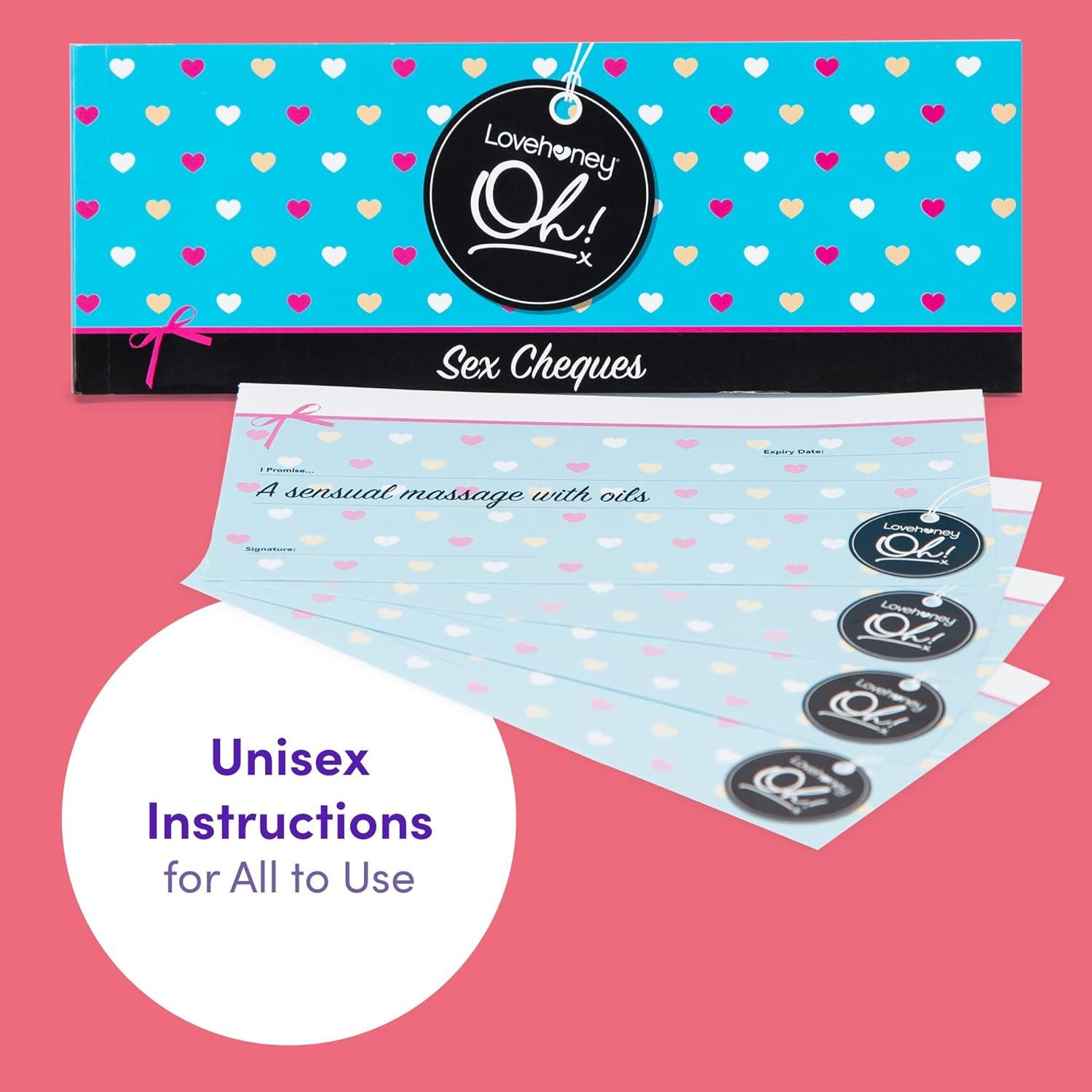 imageLovehoney Oh XOXO Checks Fun Game for Couples Unisex Instructions Pack of 26