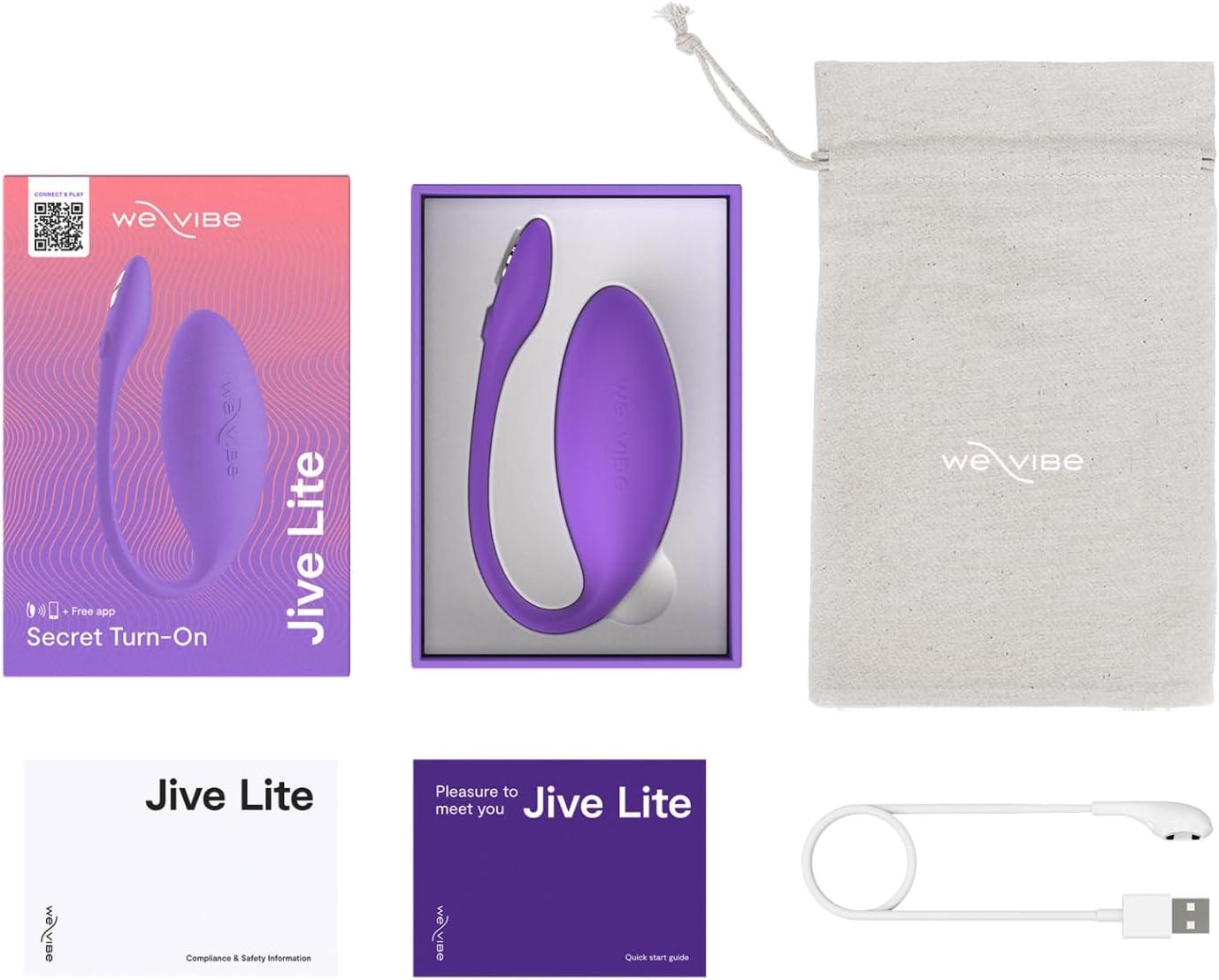 imageWeVibe Jive Lite Wearable Panty Vibrator for Women Discreet App Control G Spot Massager Adult Sex Toys with 10 Intensity Levels Egg Vibrators Gifts for Female Couples BlackPurple