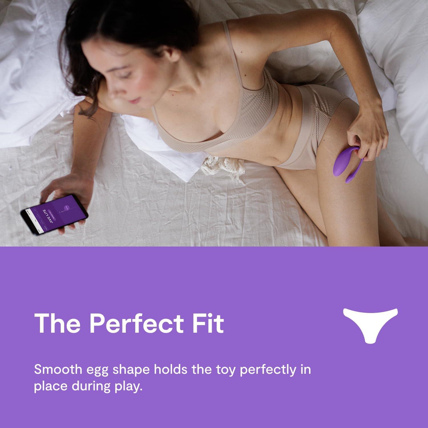 imageWeVibe Jive Lite Wearable Panty Vibrator for Women Discreet App Control G Spot Massager Adult Sex Toys with 10 Intensity Levels Egg Vibrators Gifts for Female Couples BlackPurple