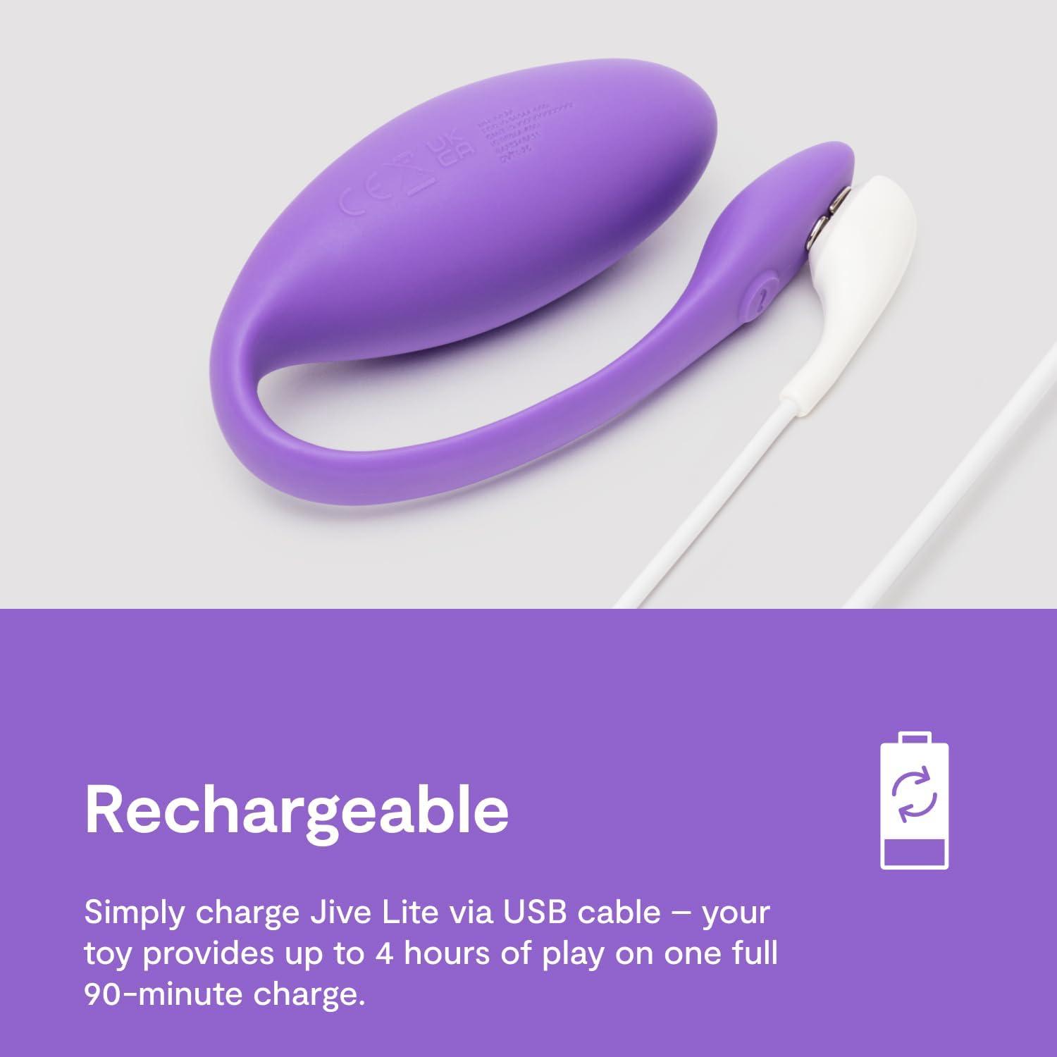 imageWeVibe Jive Lite Wearable Panty Vibrator for Women Discreet App Control G Spot Massager Adult Sex Toys with 10 Intensity Levels Egg Vibrators Gifts for Female Couples BlackPurple