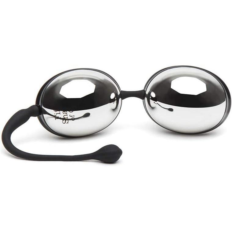 imageFifty Shades of Grey Inner Goddess Silver Jiggle Balls for Kegel Toning amp Stimulation 67gBlack