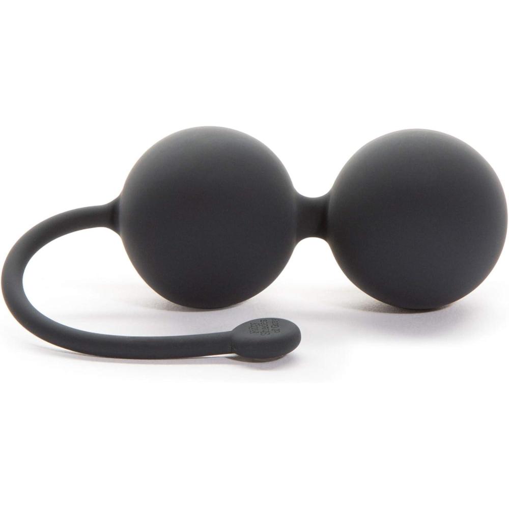 imageFifty Shades of Grey Tighten and Tense Black Silicone Jiggle Balls for Kegel Toning 70g