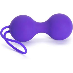 Lovehoney Double Kegel Ball Set | Silicone Weighted 3.2oz Ben Wa Balls Pelvic Floor Exercise Device | Internal Sexual Pleasure Massage Tools for Women | Strengthen Muscle Training Adult Toy