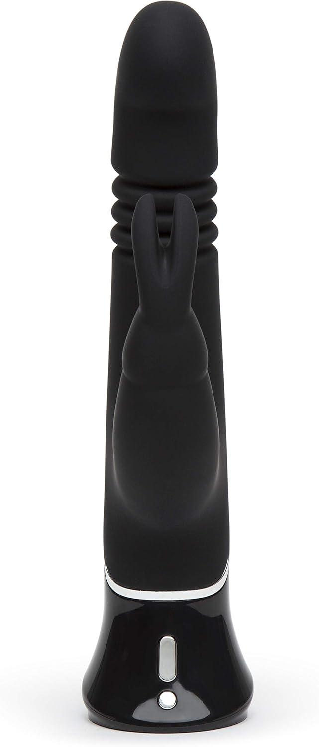 imageFifty Shades of Grey Greedy Girl Thrusting Rabbit Vibrator 45 Inch Silicone Thrusting Vibrator for Women Dual Stimulation Adult Sex Toy Rechargeable amp Waterproof Gifts for Women Black