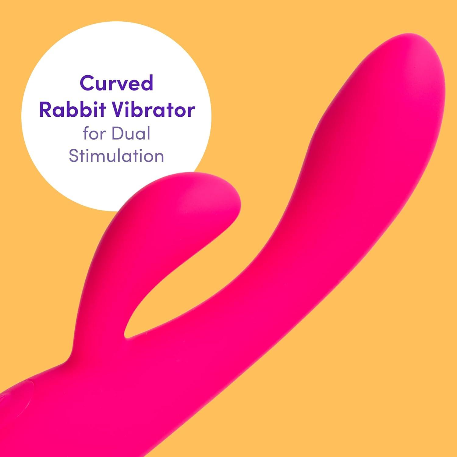 imageLovehoney Dream Warming Rabbit Vibrator 5 inch Silicone Vibrating Dildo G Spot amp Clit Stimulator 9 Vibration Modes Rechargeable amp Waterproof Vibrator for Women Adult Sex Toy Pink