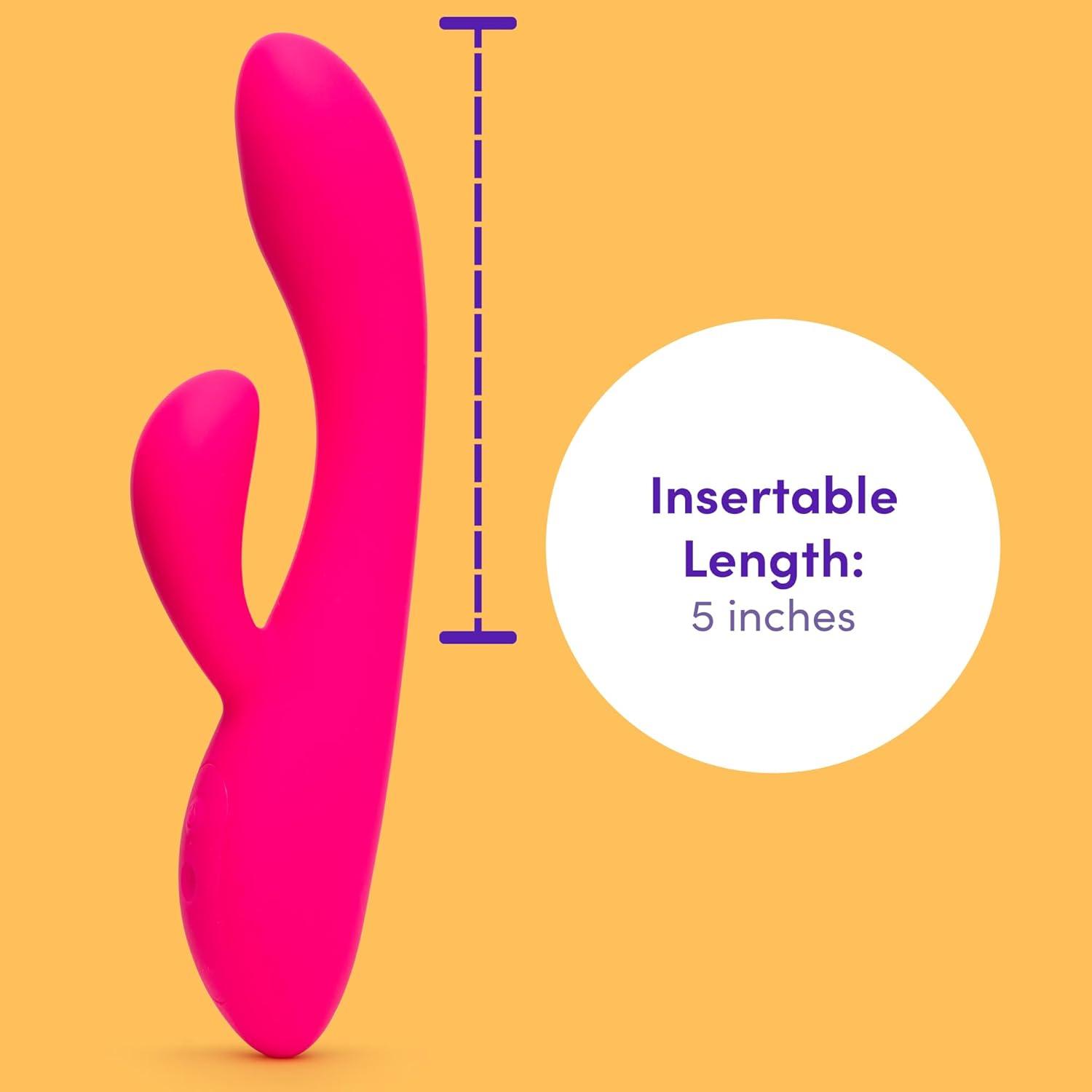 imageLovehoney Dream Warming Rabbit Vibrator 5 inch Silicone Vibrating Dildo G Spot amp Clit Stimulator 9 Vibration Modes Rechargeable amp Waterproof Vibrator for Women Adult Sex Toy Pink