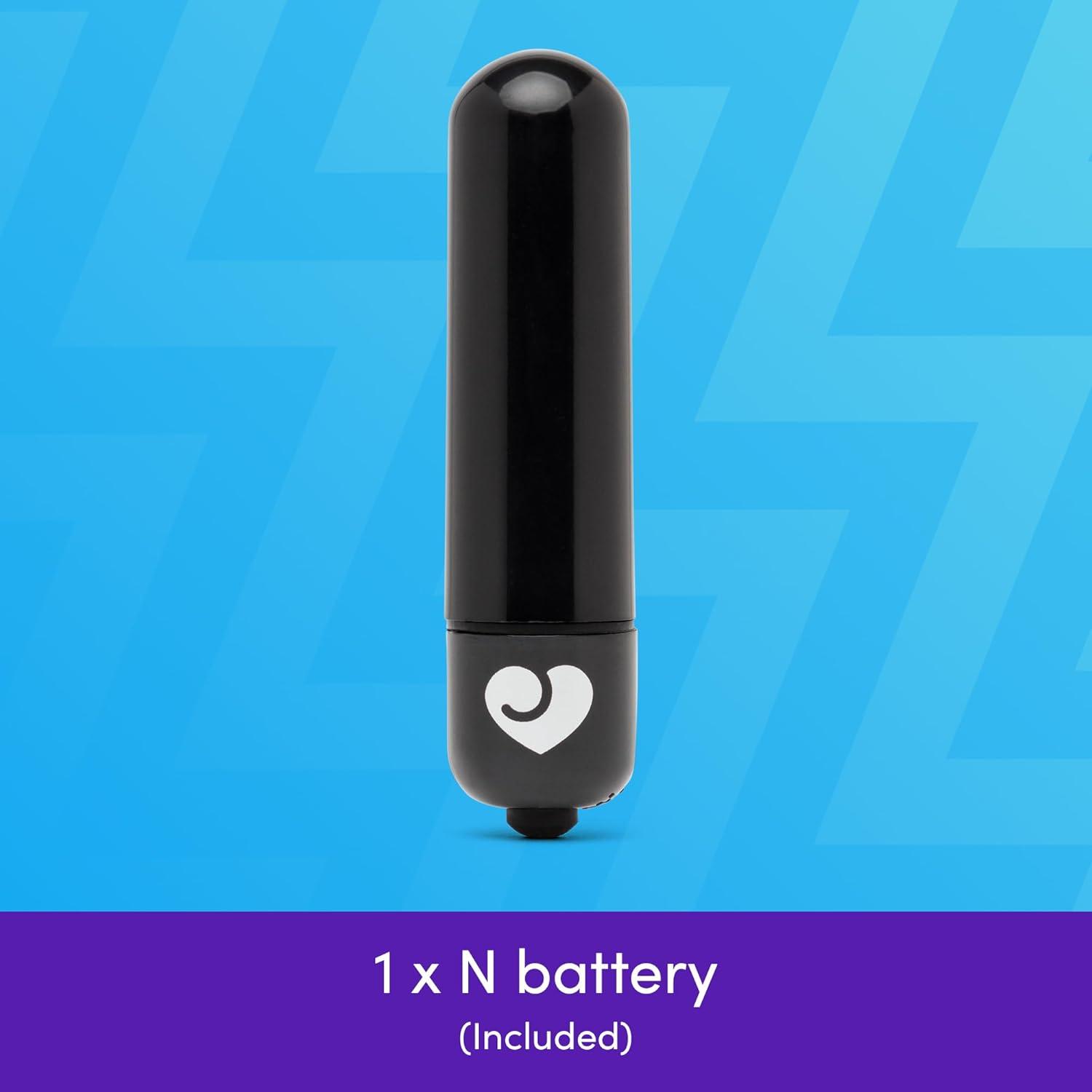 imageLovehoney Enjoy Bullet Vibrator for Women Mini Vibrator Bullet Single Speed Vibration Clit Stimulator Adult Toys for Women Discreet Travel Female Sex Toys Couples Personal Massager Black