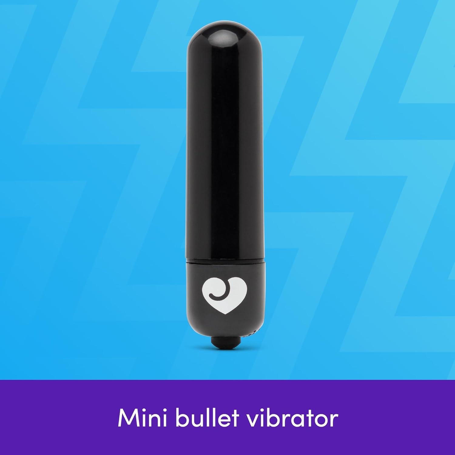 imageLovehoney Enjoy Bullet Vibrator for Women Mini Vibrator Bullet Single Speed Vibration Clit Stimulator Adult Toys for Women Discreet Travel Female Sex Toys Couples Personal Massager Black