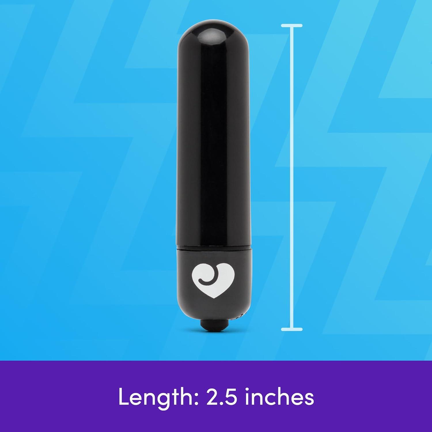 imageLovehoney Enjoy Bullet Vibrator for Women Mini Vibrator Bullet Single Speed Vibration Clit Stimulator Adult Toys for Women Discreet Travel Female Sex Toys Couples Personal Massager Black