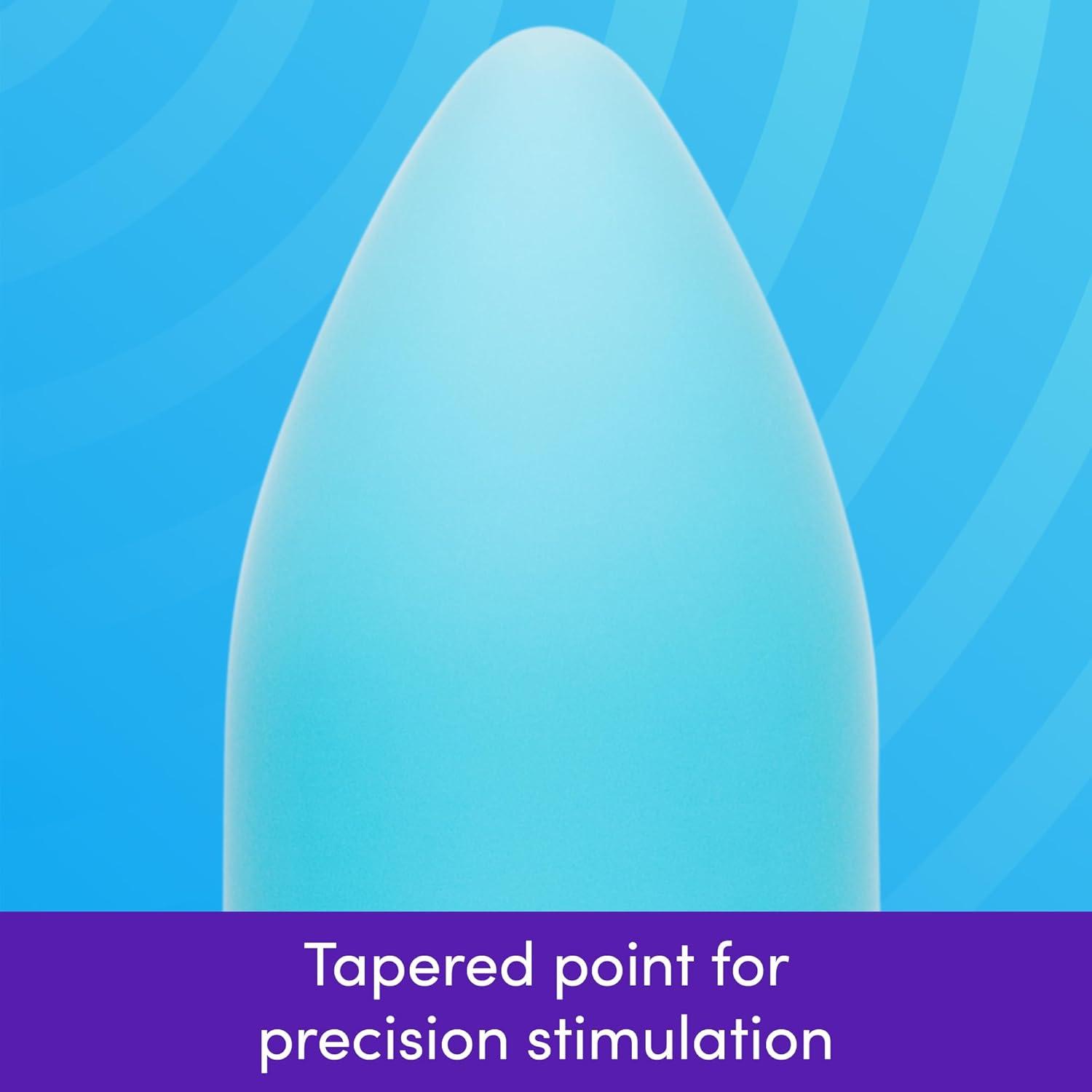 imageLovehoney Excite Bullet Vibrator 35 Inch Powerful Mini Massager 10 Function Single Button Control Quiet Bullet Vibrator for Women Waterproof amp Travel Proof Adult Pleasure Toy BlueBlue