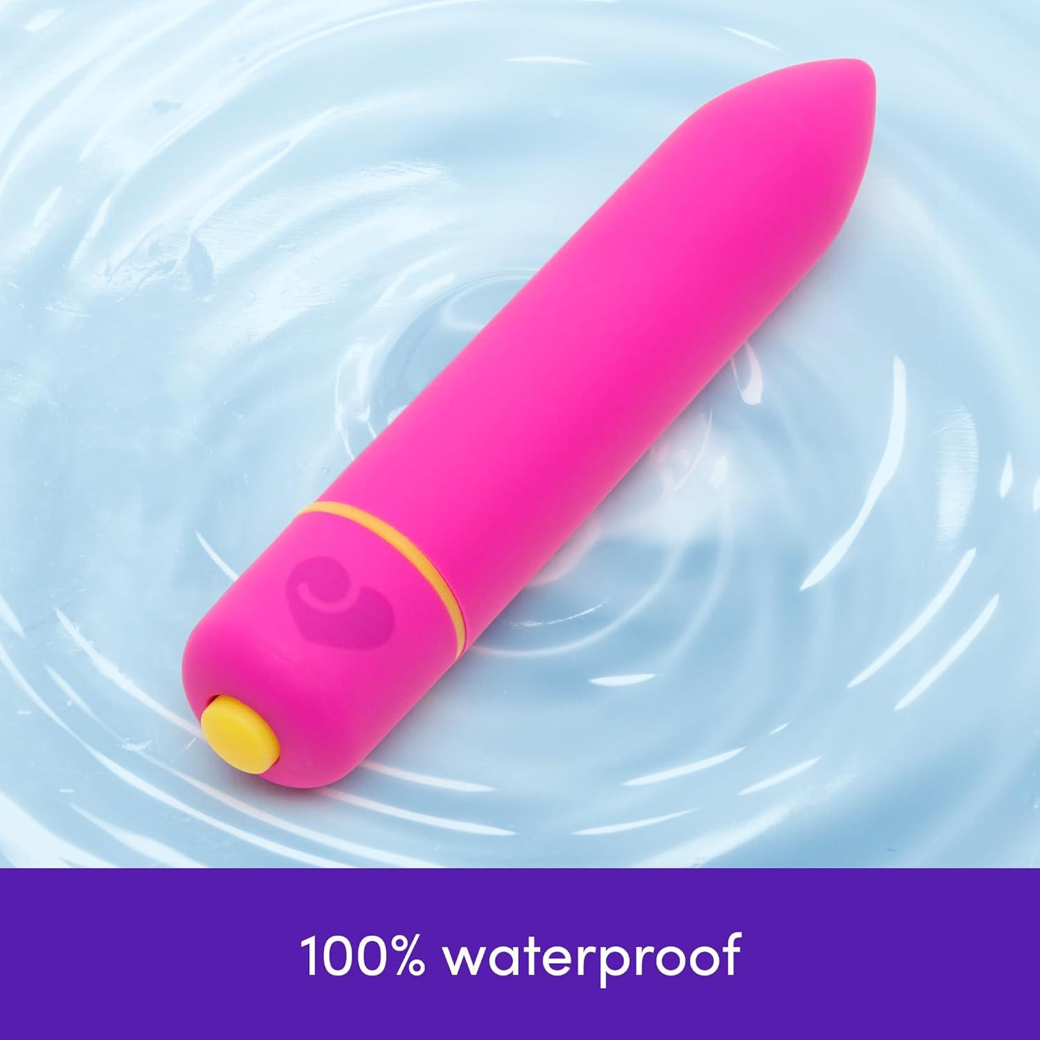 imageLovehoney Excite Bullet Vibrator 35 Inch Powerful Mini Massager 10 Function Single Button Control Quiet Bullet Vibrator for Women Waterproof amp Travel Proof Adult Pleasure Toy BluePink