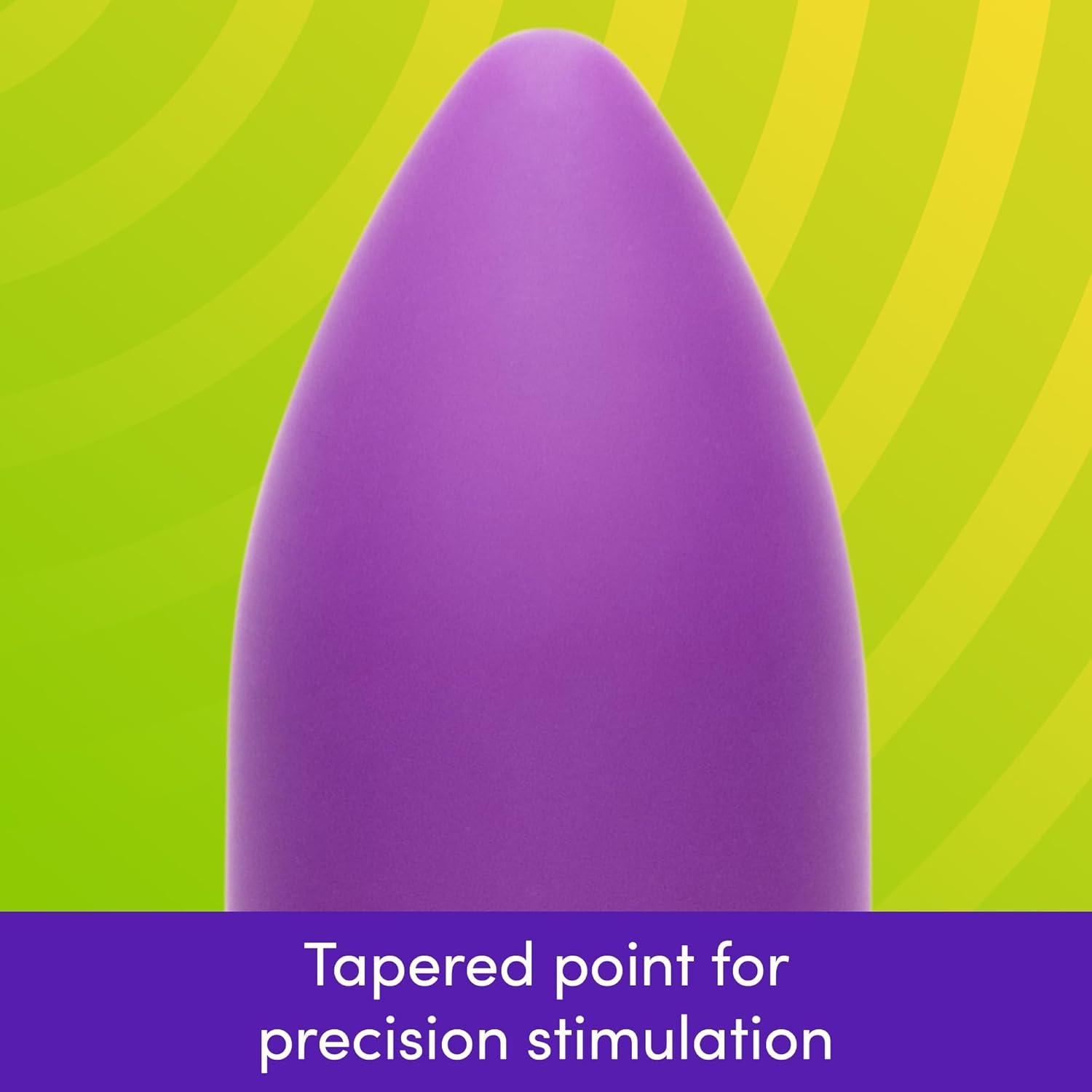 imageLovehoney Excite Bullet Vibrator 35 Inch Powerful Mini Massager 10 Function Single Button Control Quiet Bullet Vibrator for Women Waterproof amp Travel Proof Adult Pleasure Toy BluePurple