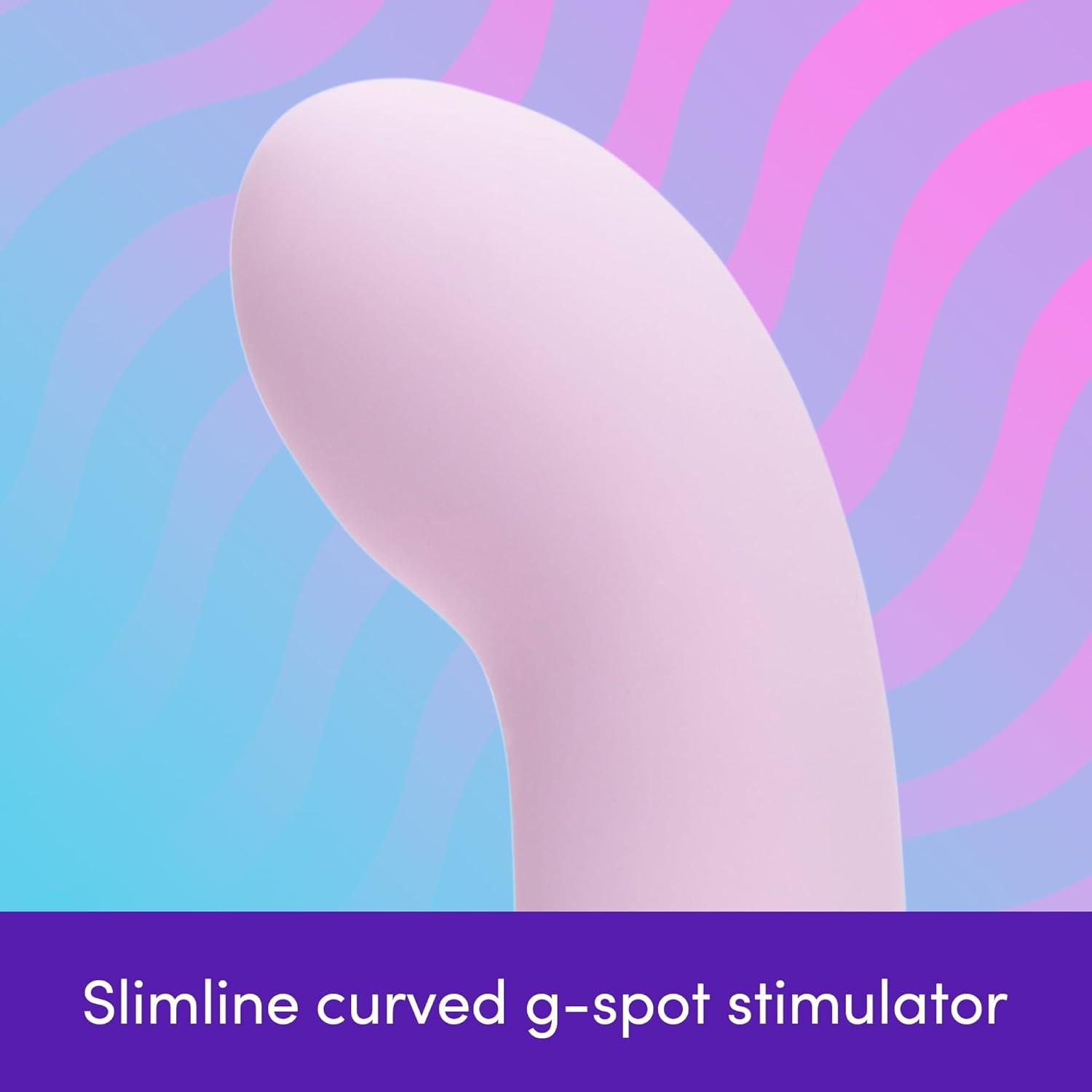 imageLovehoney Frisky Rabbit Vibrator 4 Inch Silicone Slimline G Spot Vibrator for Women Beginner Friendly 10 Function Dual Stimulation Adult Sex Toy Waterproof PurpleFrisky Pink